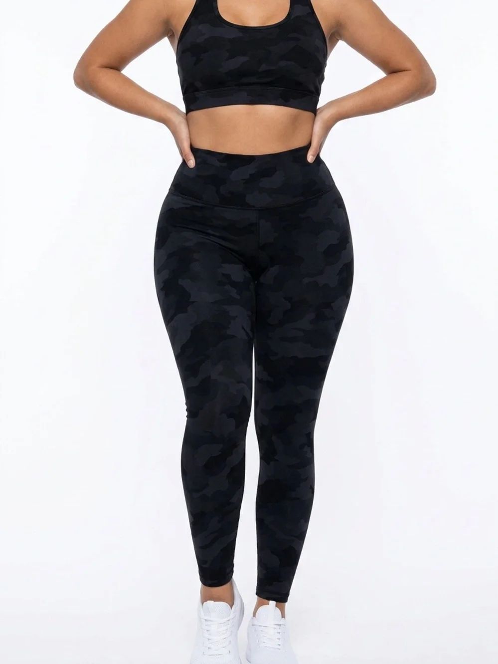 LULULEMON | High-Waist Black Camo Leggings 25” Inseam Women’s Size 12